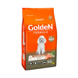 Ração Golden Fórmula Mini Bits para Cães Adultos de Porte Pequeno Sabor Salmão e Arroz