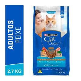 Ração Cat Chow para Gatos Adultos Sabor Peixe