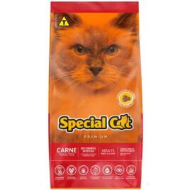 Ração Seca Special Cat Premium Sabor Carne Para Gatos Adultos